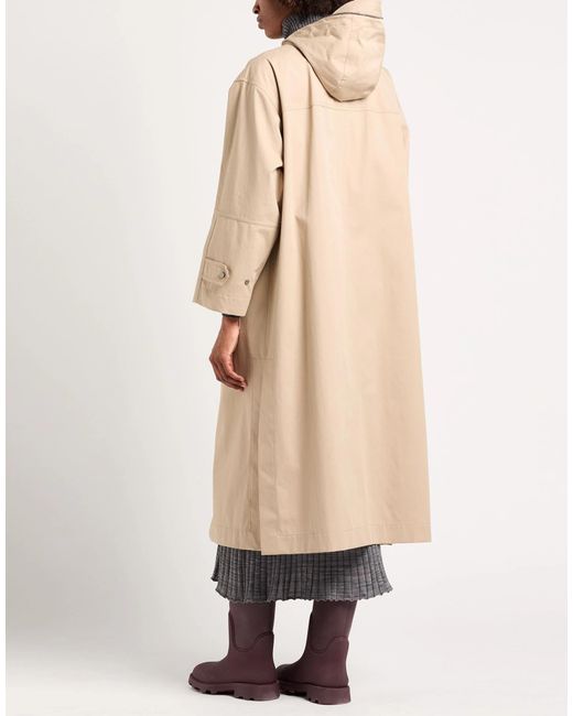 Brunello Cucinelli Natural Plain Colour Full-Length Jacket