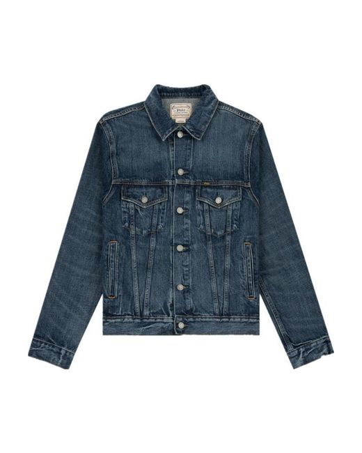 Polo Ralph Lauren Blue Button-Up Denim Jacket for men