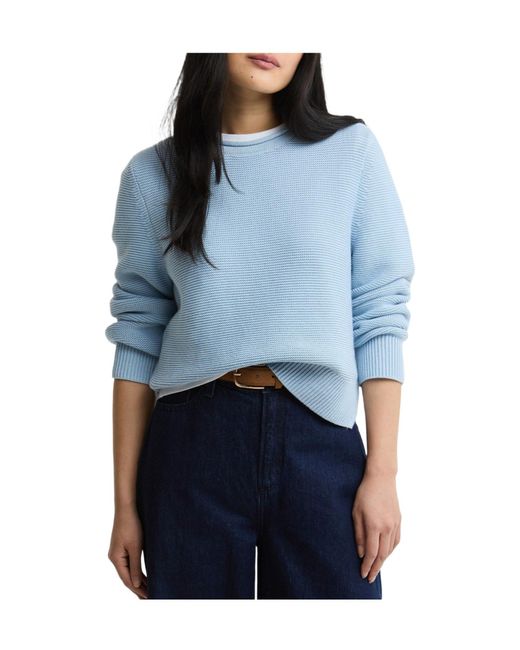 Barbour Blue Crew Neck Knit Sweater