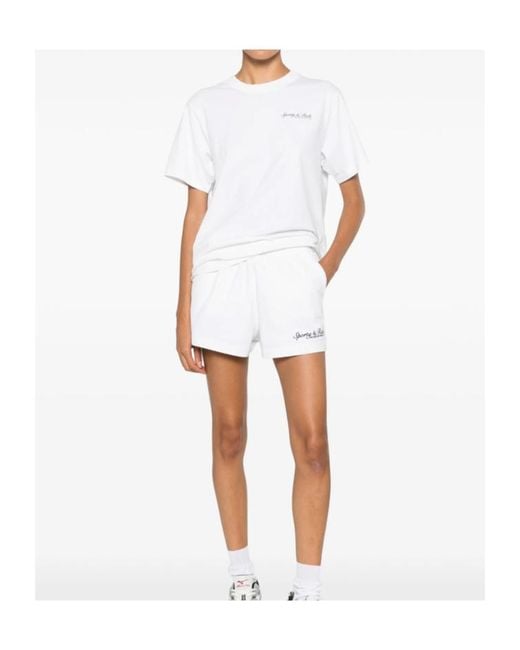 Sporty & Rich White Short-Sleeve T-Shirt