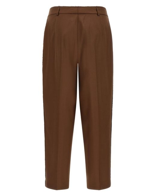 Gianluca Capannolo Brown Casual Pants With Belt Loops