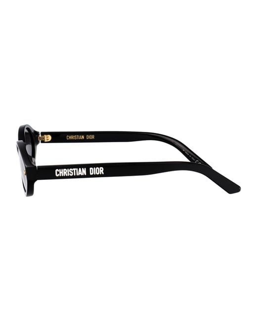 Dior White Eyewear Pacific R1I Oval Frame Sunglasses