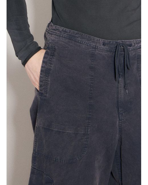 Entire studios Blue Freight Wide-Leg Cargo Trousers for men