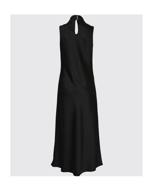 Patrizia Pepe Black Fluid Midi Dress