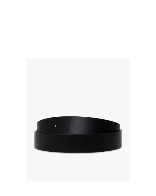 DSquared² White Logo Plaque Buckled Belt