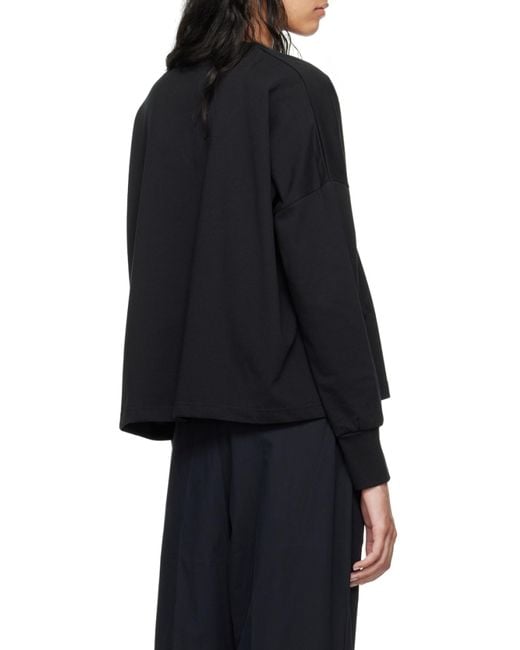 Studio Nicholson Black Loop Long Sleeved T-Shirt