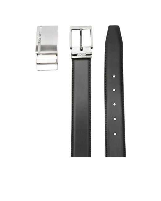 Boss White Boss Reversible Leather Belt Set for men