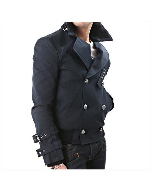 Balmain Blue Long Sleeve Casual Jacket for men