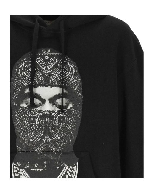 Ih Nom Uh Nit Black Paisley Mask Hoodie for men