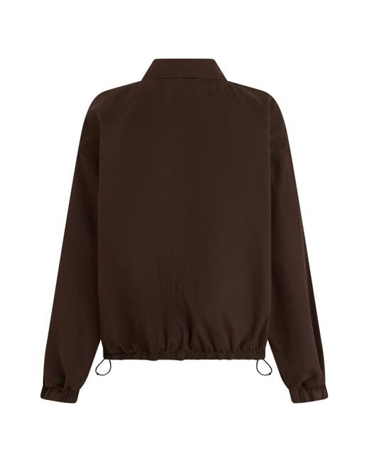 Miu Miu Brown Washed Gabardine Blouson Jacket