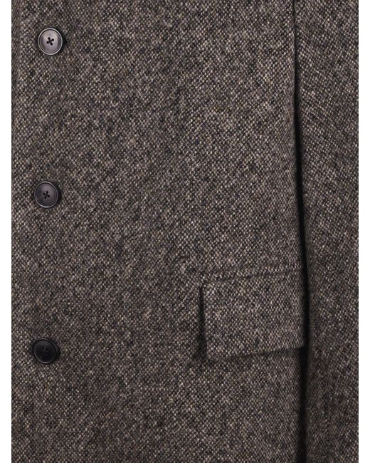 Dries Van Noten Brown Single-Breasted Coat for men