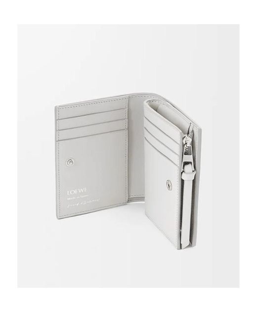 Loewe Yellow Logo Stamp Compact Wallet