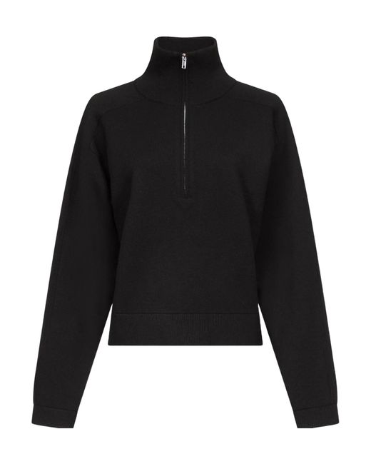 Loulou de Saison Black Dries Zip-Front Sweater