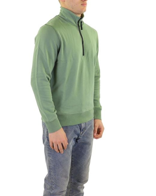 Stone Island Green Logo Sweater for men