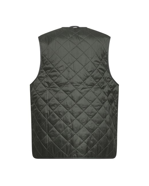 Barbour Green Quilted Zip-Up Vest for men