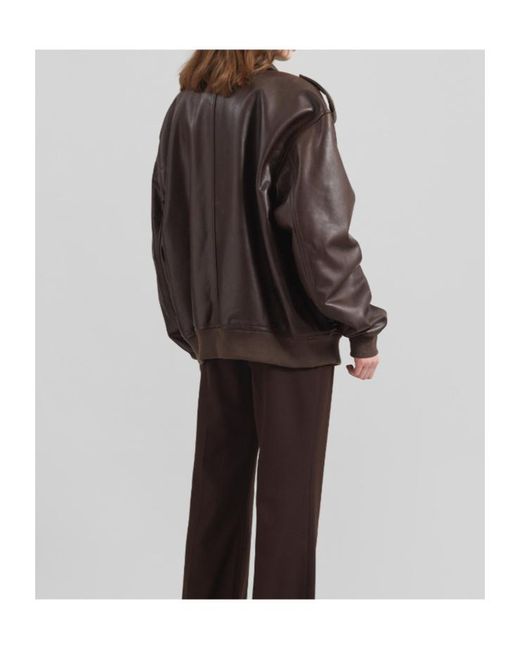 Frankie Shop Brown Viper Oversized Jacket
