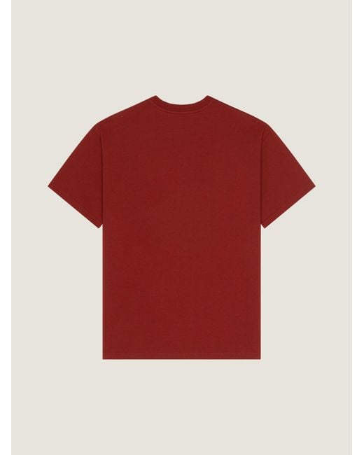 Givenchy Red Logo Patch Crewneck T-Shirt for men
