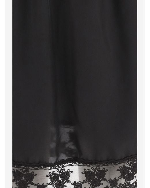 THE GARMENT Black Lace-Trim Mini Skirt
