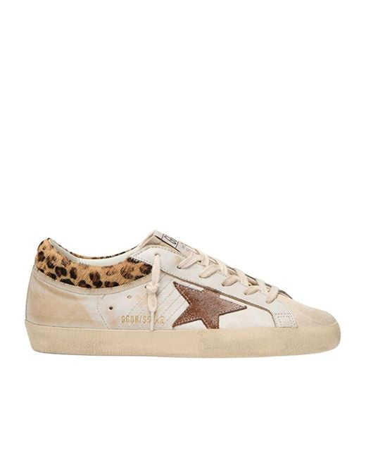 Golden Goose Deluxe Brand Natural Super Star Sequined Sneakers
