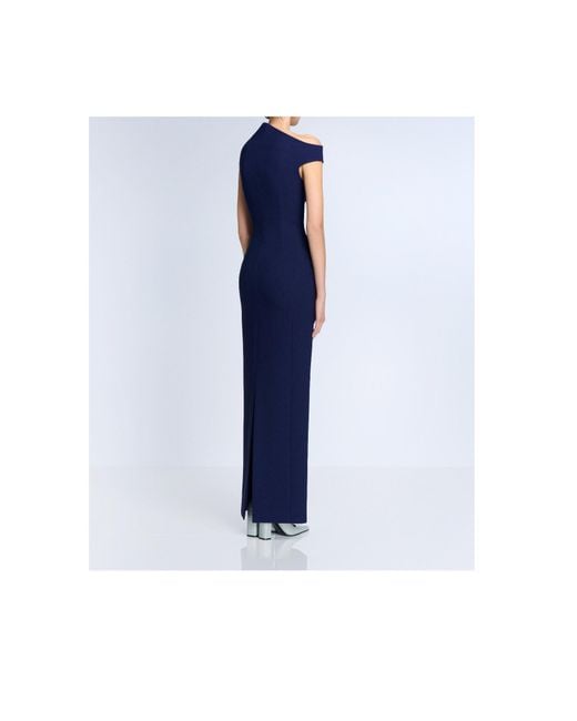 Solace London Blue Asymmetrical Dress