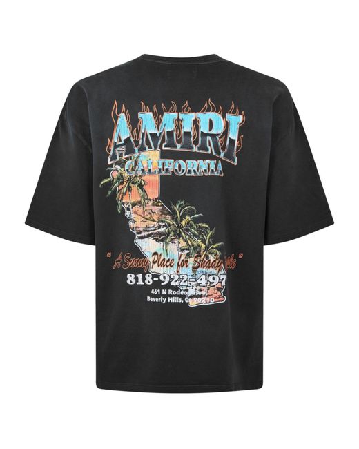 Amiri Black Sunny Os Tee for men
