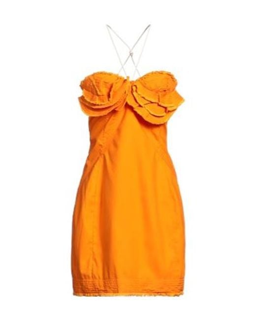 Jacquemus Orange Sleeveless Dress