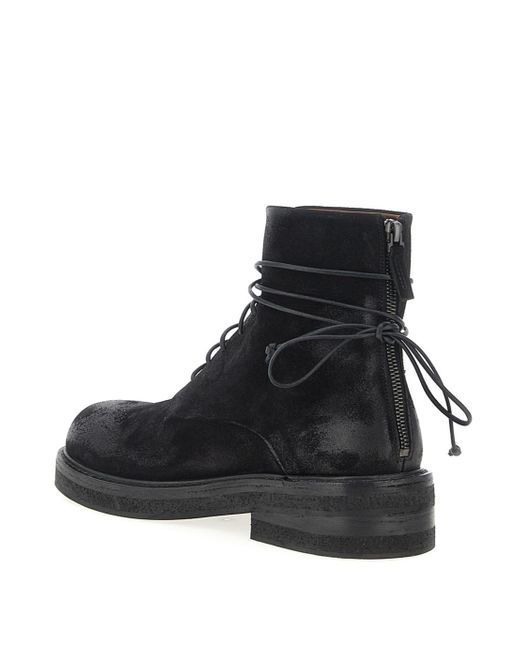 Marsèll Black Round Toe Ankle Boots for men