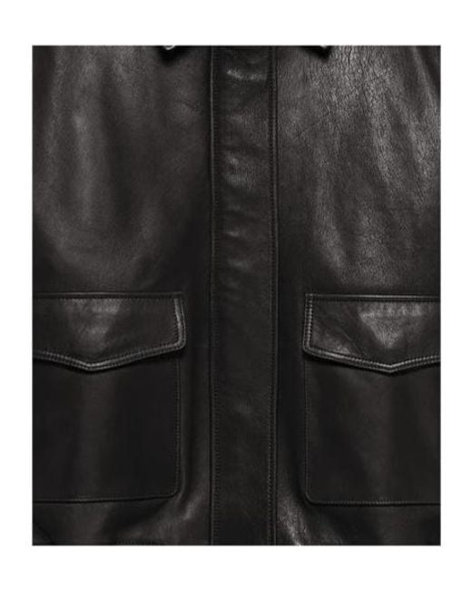Arma Black Astra Leather Jacket