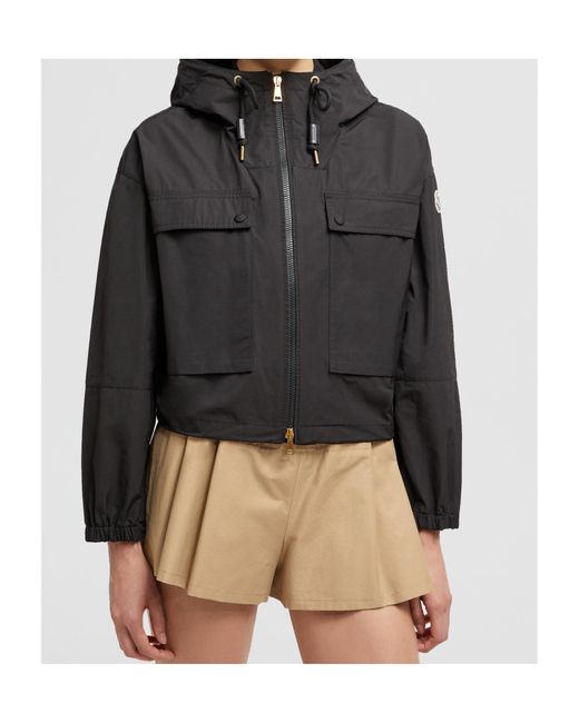 アウターその他 MONCLER 'Sauvan' parka Black Black Sauvan Hooded Parka - Windbreakers & Raincoats for