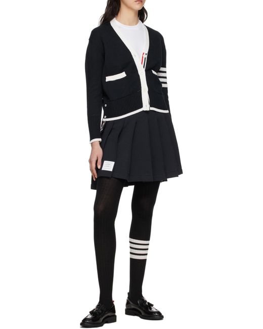 Thom Browne White Logo Patch Crewneck T-Shirt