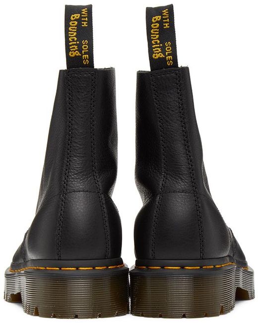 Dr. Martens Black Logo Lacing And Ankle Boots for men