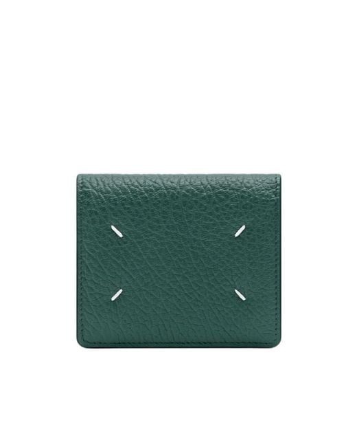 Maison Margiela Green Four Stitches Wallet