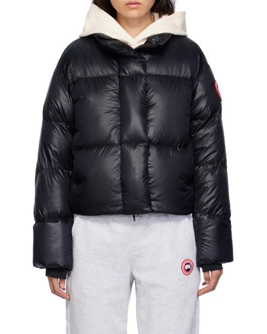 Canada Goose Black Cypress Cropped Puffer Jacket