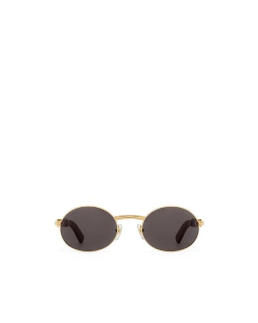 Cartier White Giverny Oval Frame Sunglasses for men