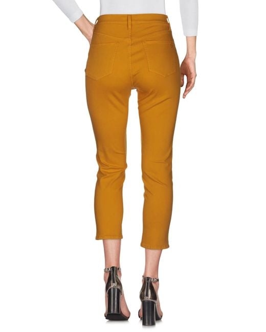 Tory Burch Orange Straight-Leg Jeans