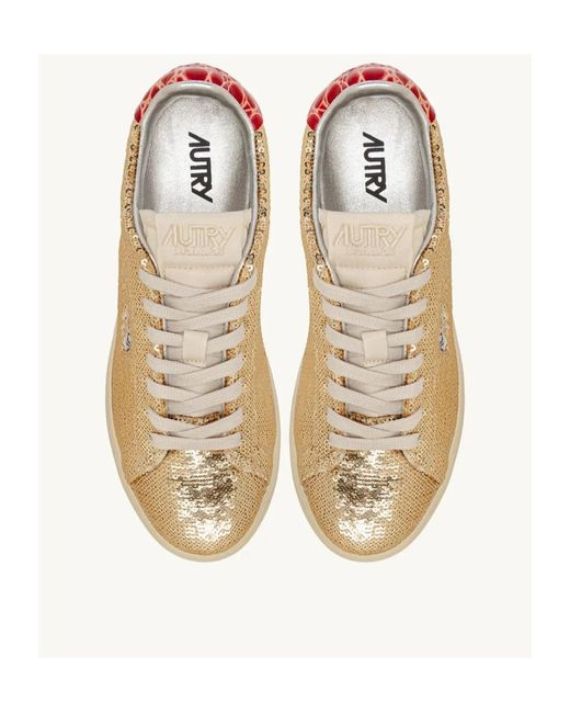 Autry Multicolor Sequin Appliqué Sneakers