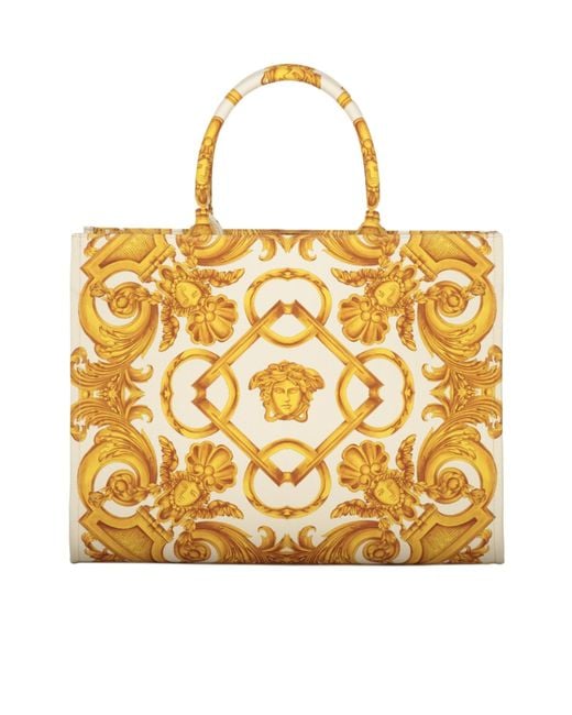 Versace Metallic Medusa Barocco Top Handle Bag