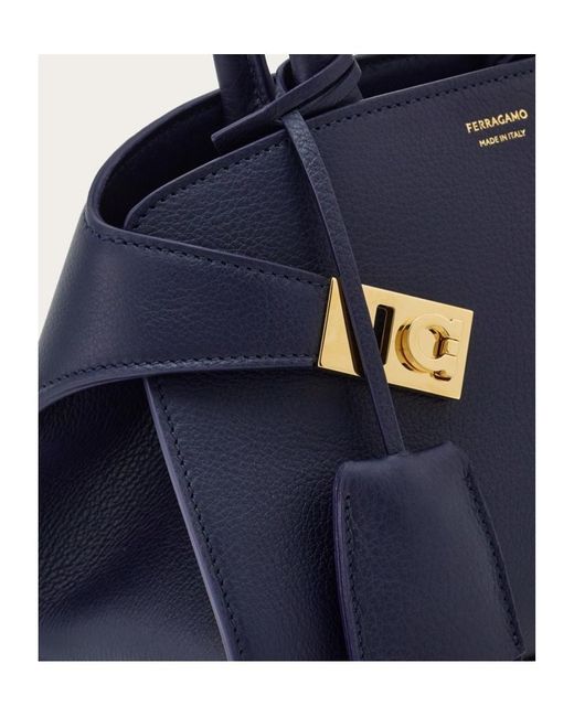 Ferragamo Blue Ferragamo Hug Mini Bag
