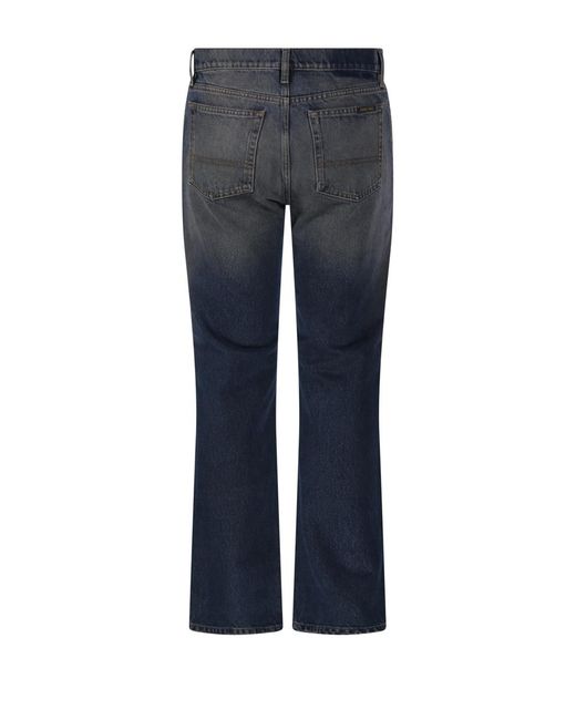 Golden Goose Deluxe Brand Blue Faded Straight-Leg Jeans for men