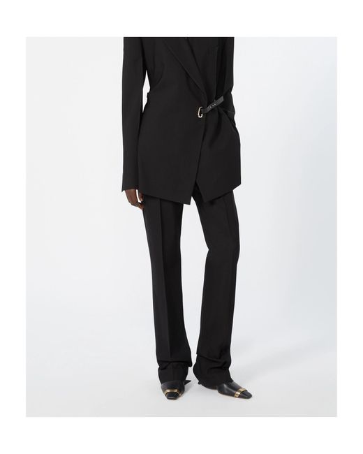 Sportmax Black Casual Pants With Belt Loops