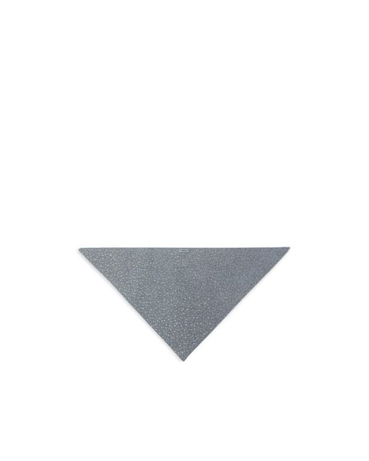 Pinko Gray All-Over Embellished Scarf