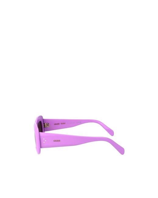 Céline Purple Logo Sunglasses