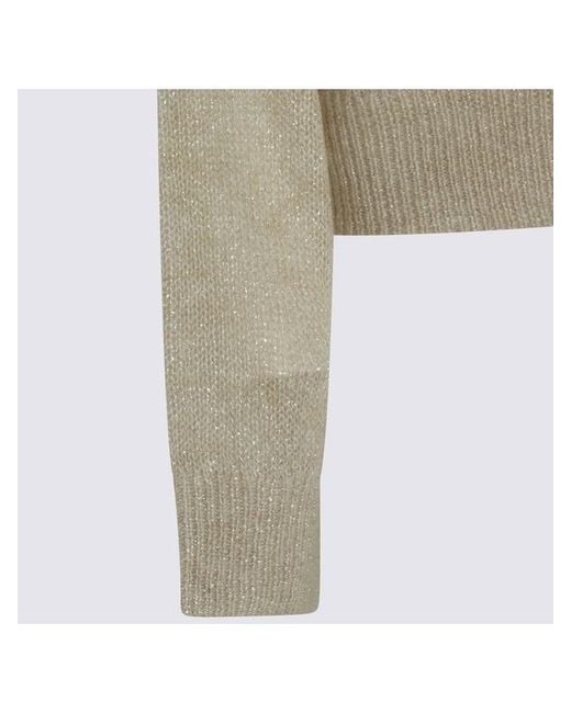 Brunello Cucinelli Natural Long Sleeved Cardigan