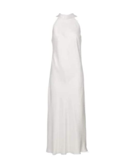 Galvan White Bridal Sienna Satin Midi Dress