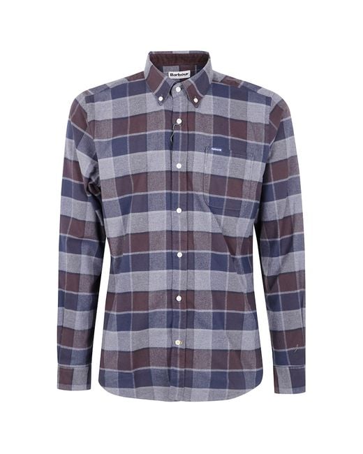 Barbour Blue 'Valley Tailored' Shirt for men