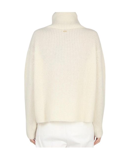Boss White Boss Roll Neck Knitted Jumper