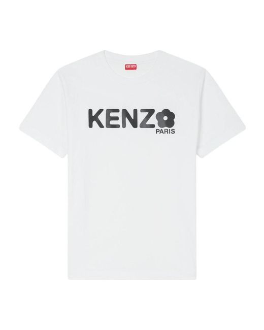 KENZO White Boke Flower 2.0 Loose T-Shirt