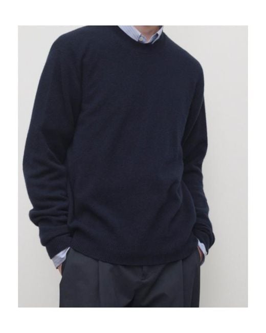 The Row Blue Round-Neck Sweater for men