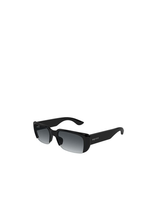 McQueen White Eyewear Rectangle Frame Sunglasses for men