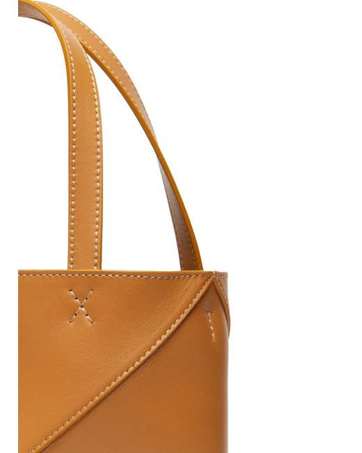 Loewe Brown Puzzle Mini Shoulder Bag